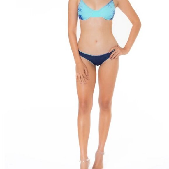 NHall Flu Flu Reversible Hand Dyed Bottom - Tie Dye Aruba/Navy - Picture 2 of 4